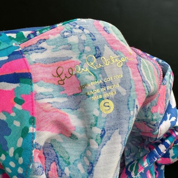 Lilly Pulitzer Size Small 3/4 Sleeve Bay Dress Tiki Pink in Shake It Up Print - Picture 10 of 16